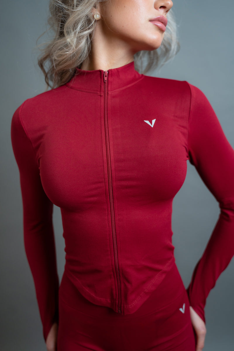 StrideJacket — Burgundy