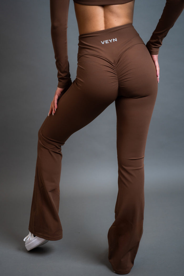 AeraFlare Legging — Brown