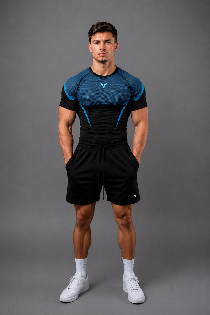 Vortex Tee — Ice Blue