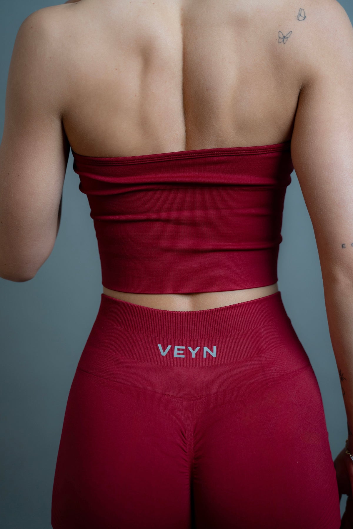Dámské vínové legíny Stride – detail 4