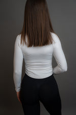 Dámská bílá mikina na zip EdgeZip – detail 4