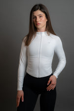 Dámská bílá mikina na zip EdgeZip – detail 5