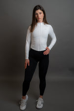 Dámská bílá mikina na zip EdgeZip – detail 3