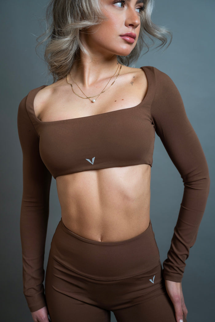 AeraFlare Bra — Brown